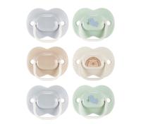 Tommee Tippee Anytime Dummies, 0-6 Months, 6 Pack of Symmetrical, BPA Free Dummies