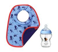 Tommee Tippee, Silicone Limited Edition Bib And Bottle Gift Set, 60th Anniversary, Blue
