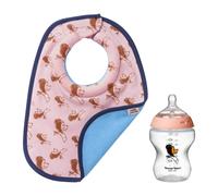 Tommee Tippee, Silicone Limited Edition Bib And Bottle Gift Set, 60th Anniversary, Pink