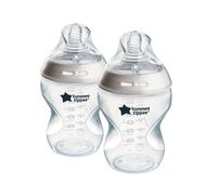 Tommee Tippee, Silicone Natural Start Baby Bottle, 260ml - 2 Pack