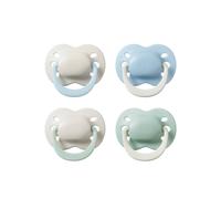 Tommee Tippee Newborn Soother, 0-2 Months, 4 Pack, Orthodontic Dummy, Extra Air Holes, Tiny Teat, 100% BPA Free, Steriliser Safe, Summer Clouds and New Dawn