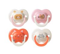 Tommee Tippee Ultimate Fit Soother, 18-36 Months, 4 Pack, Orthodontic Dummy for Babies, Symmetrical Teat, Air Holes, 100% BPA Free Silicone, Steriliser Safe, Club House Collection