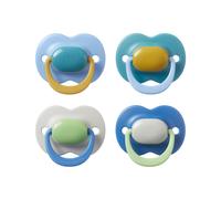 Tommee Tippee, Silicone Ultimate Fit Soother, 18-36M, Colour Blocked - 4 Pack