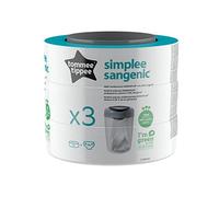 Tommee Tippee Simplee Sangenic Refills, 3 Count (Pack of 1) (Compatible with Simplee Sangenic Bin Only)