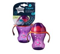 Tommee Tippee Sippee Training Sippy Cup with Soft Spout, Non-Spill, 7m+, Purple, 1 Pack