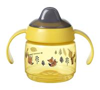 Tommee Tippee Superstar Sippee, Weaning Sippy Cup for Babies with INTELLIVALVE Leak and Shake-Proof Technology and BACSHIELD Antibacterial Technology, 4m+, 190ml, Pack of 1, Yellow
