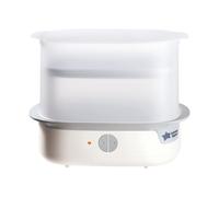 Tommee Tippee Supersteam Electric Steam Steriliser for Baby Bottles, Kills Viruses and 99.9 Percent of Bacteria, 5-Minute Sterilisation Cycle, White