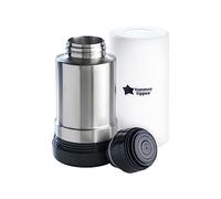 Tommee Tippee Portable Travel Baby Bottle and Food Warmer, Ideal for Travel, Thermal Insulation, Stainless Steel Flask with Leak-Proof Lid