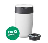 Tommee Tippee Twist and Click Advanced Nappy Bin & 1 x Refill Cassette White