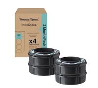 Tommee Tippee Twist and Click Advanced Nappy Bin Original Refill Cassettes, Exclusive Pack of 4, for Easy refill and Great value (pack may vary)