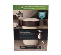 Tommee Tippee Twist and Click Advanced Nappy Bin & 1 x Refill Cassette White