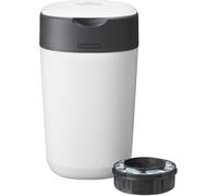 Tommee Tippee Twist and Click Advanced Nappy Bin & 1 x Refill Cassette White