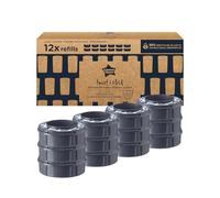 Tommee Tippee Twist & Click Nappy Bin Refill Cassettes, Sustainably Sourced Antibacterial GREENFILM, Pack of 12