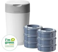 Tommee Tippee Twist and Click Advanced Nappy Disposal Sangenic Starter Pack White