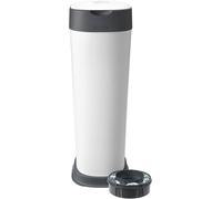 Tommee Tippee Twist and Click XL Nappy Bin, White, with x1 Refill Cassette, Odour and Germ Protection, Antibacterial Film, 100% Recycled Chassis