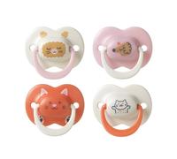 Tommee Tippee Ultimate Fit Soother, 18-36 Months, 4 Pack, Orthodontic Dummy for Babies, Symmetrical Teat, Air Holes, 100% BPA Free Silicone, Steriliser Safe, Club House Collection