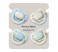 Tommee Tippee Ultimate Fit Orthodontic Dummy 0-6m Silicone Pack of 4
