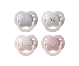 Tommee Tippee Ultimate Fit Soother, 0-6 Months, 4 Pack, Orthodontic Dummy for Babies, Extra Air Holes, Symmetrical Teat, 100% BPA Free Silicone,