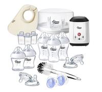Tommee Tippee Ultra All-in-One Newborn Gift Set, Includes Sterlizer, Pouches, Bottle Warmer, Bottle and Nipple Brush, Bib, Pacifiers - BPA-Free