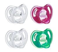 Tommee Tippee Ultra-Light Silicone Baby Pacifier, Girl - 18-36M, 4pk Pink