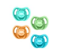 Tommee Tippee Ultra-Light Silicone Soother, Symmetrical Orthodontic Design, BPA-Free, One-Piece Design, 18-36m, Pack of 4 Dummies