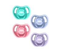 Tommee Tippee Ultra-light Dummies, 18-36 months, 4 pack of one piece silicone, BPA free Dummies