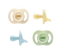 Tommee Tippee Ultra-Light StayPut Dummy, 0-6m, 4-Pack, One-P