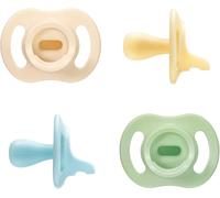 Tommee Tippee Ultra-Light StayPut Dummy 0-6m Silicone Pack of 4 Green Multi