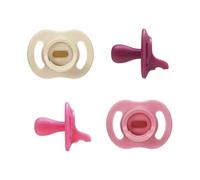 Tommee Tippee Ultra-Light StayPut Dummy, 6-18m, 4-Pack, One-Piece Silicone Soother