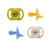 Tommee Tippee Ultra-Light StayPut Dummy, 6-18m, 4-Pack, One-Piece Silicone Soother