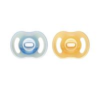 Tommee Tippee Ultra-Light StayPut Night Glow Dummy, 6-18m, 2 Pack, Glow in The D