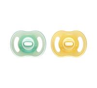 Tommee Tippee Ultra-Light StayPut Night Glow Soother, 0-6m, 2 Pack, Glow in The