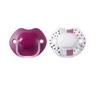 Tommee Tippee Urban Style Soother, 6 to 18 Months, Purple, Pack of 2