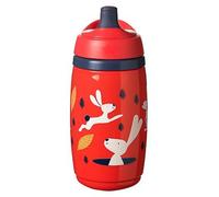 Tommee Tippee Water Bottle for Toddlers with INTELLIVALVE Leak and Shake-Proof Tech BACSHIELD Antibacterial Tech, 12m+, 266ml