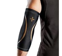 Tommie Copper Elbow Compression Sleeve (L/XL, Black), 4D Stretch & Non-Slip Fit for Targeted Support, Patented Copper Znergy Fabric, Anti-Odor Benefits, Breathable Design