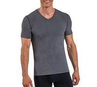 Tommie Copper Men's Copper Cotton Short Sleeve V Neck Shirt, Medium, Graphite