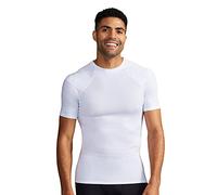 Tommie Copper Men's Shoulder Centric Support Shirt Short Sleeve, White, L UK
