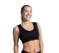 Tommie Copper Seamless Compression Bra with Back Support - Wireless, Soft and Stretchy Posture Corrector - Black, 2XL