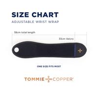 Tommie Copper Set of 2 Adjustable Wrist Wraps ONE SIZE