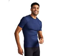 Tommie Copper Shoulder Support Shirt for Men, Posture Corrector Compression Shirts for Men with UPF 50 Sun Protection, Shoulder Compression with Shoulder Support for Men, Dark Navy M