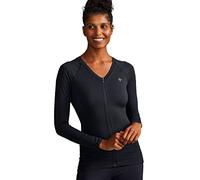 Tommie Copper Women’s Full Back Support Shirt I UPF 50 Long Sleeve Compression Shirt for Upper & Lower Back, Shoulder & Hip, Black, XL