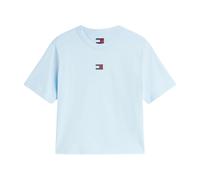 Tommy Badge Boxy Crew Neck T-Shirt Kingly Blue