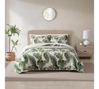 Tommy Bahama 100% Cotton, Reversible, Lightweight & Breathable Bedding, Pre-Washed for Added Softness, Green, King