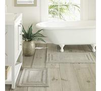 Tommy Bahama | Bath Rug Set-100% Tufted, Ultra Soft & Plush, Highly Absorbent, 100% Cotton, Grey, 2 Piece