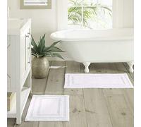 Tommy Bahama Bath Rug Set, Cotton, White, 17x24
