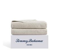 Tommy Bahama- Bath Sheet Set, Highly Absorbent Cotton Bathroom Decor, Low Linting & Fade Resistant (Northern Pacific Light Brown, 2 Piece)