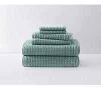 Tommy Bahama - Bath Towels Set, Highly Absorbent Cotton Bathroom Decor, Low Linting & Fade Resistant (Nothern Pacific Bay Blue, 6 Piece)