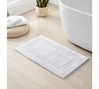 Tommy Bahama - Bathroom Rug Cotton Bath Mat Highly Absorbent Coastal Inspired Design (Long Branch White 21"""" x 34"""")