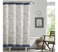 Tommy Bahama Caribbean Sea Shower Curtain, 72x72, Lt-Pastel Blue