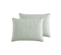 Tommy Bahama | Costa Sera Collection | 100% Soft Brushed Cotton, Pre-Washed for Softness, 2-Pack Standard Sham Set for Bedroom Décor, Standard, Green